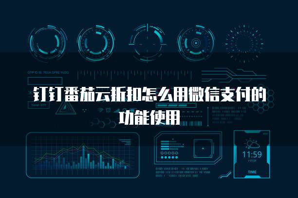 钉钉番茄云折扣怎么用微信支付的功能使用