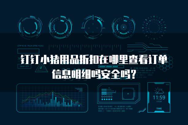 钉钉小猪用品折扣在哪里查看订单信息明细吗安全吗?