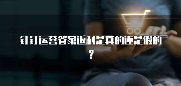 钉钉运营管家返利是真的还是假的?