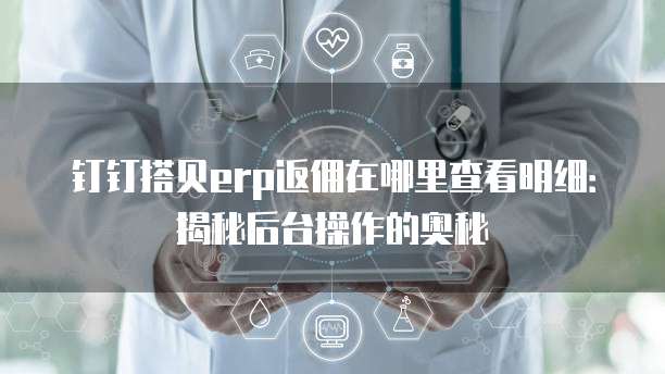 钉钉搭贝erp返佣在哪里查看明细：揭秘后台操作的奥秘