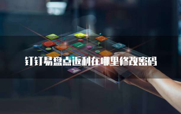 钉钉易盘点返利在哪里修改密码