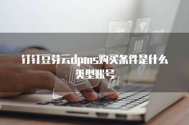 钉钉豆芽云dpms购买条件是什么类型账号