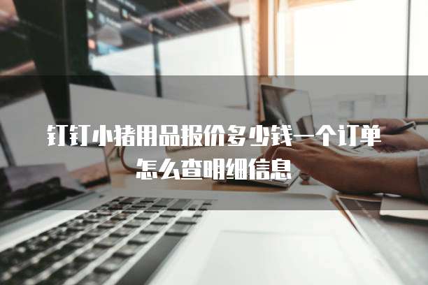 钉钉小猪用品报价多少钱一个订单怎么查明细信息