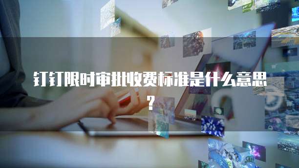 钉钉限时审批收费标准是什么意思?