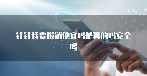 钉钉我要报销便宜吗是真的吗安全吗