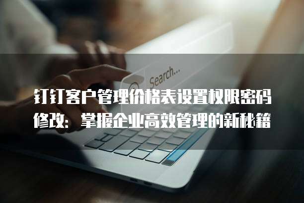 钉钉客户管理价格表设置权限密码修改:掌握企业高效管理的新秘籍