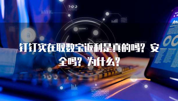 钉钉实在取数宝返利是真的吗? 安全吗? 为什么?