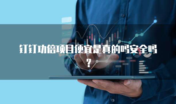 钉钉功倍项目便宜是真的吗安全吗?