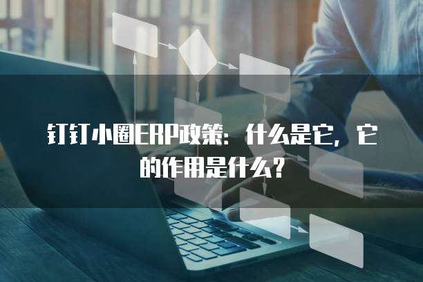 钉钉小圈ERP政策:什么是它,它的作用是什么?