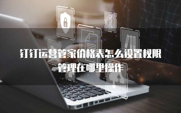 钉钉运营管家价格表怎么设置权限管理在哪里操作