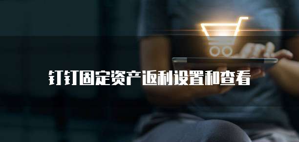 钉钉固定资产返利设置和查看