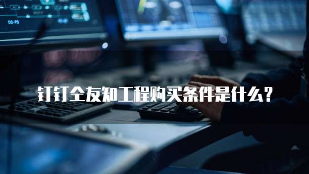 钉钉仝友知工程购买条件是什么?
