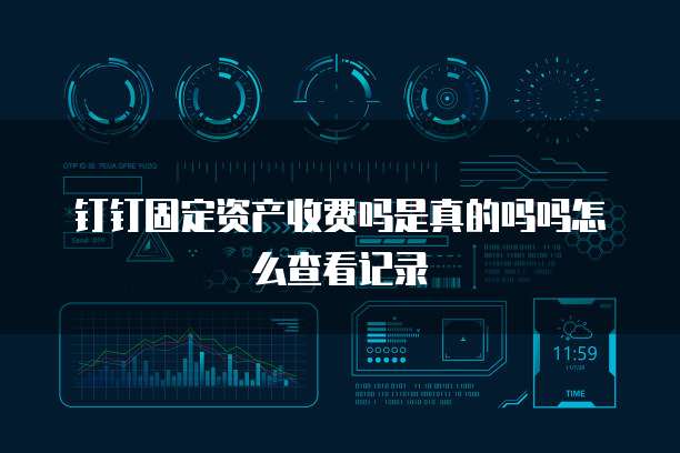 钉钉固定资产收费吗是真的吗吗怎么查看记录