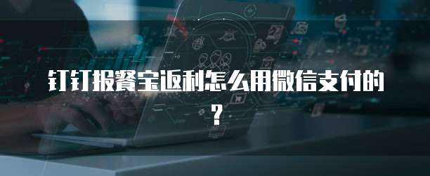 钉钉报餐宝返利怎么用微信支付的?