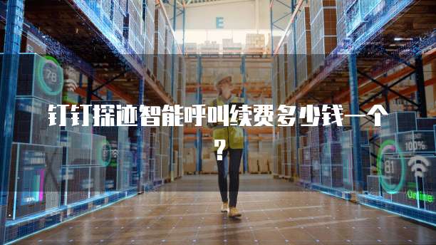 钉钉探迹智能呼叫续费多少钱一个？