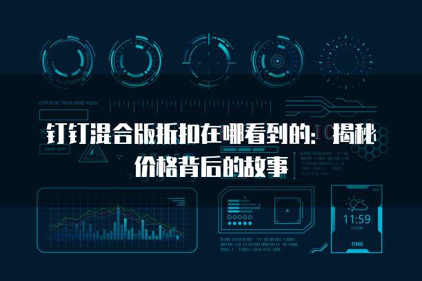 钉钉混合版折扣在哪看到的:揭秘价格背后的故事