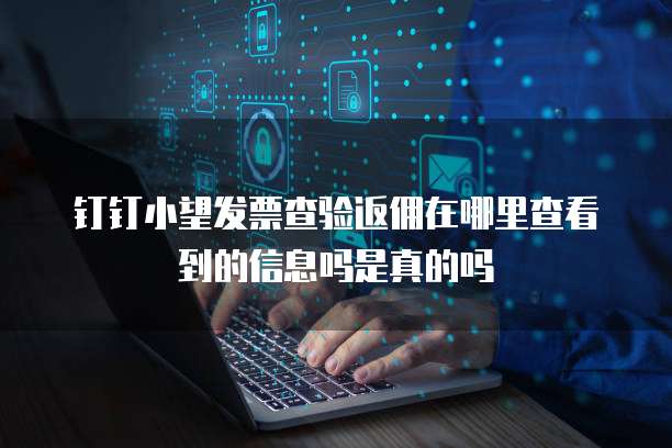 钉钉小望发票查验返佣在哪里查看到的信息吗是真的吗