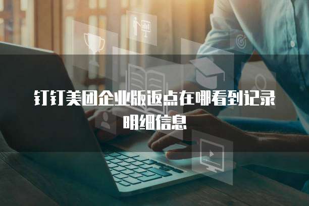 钉钉美团企业版返点在哪看到记录明细信息