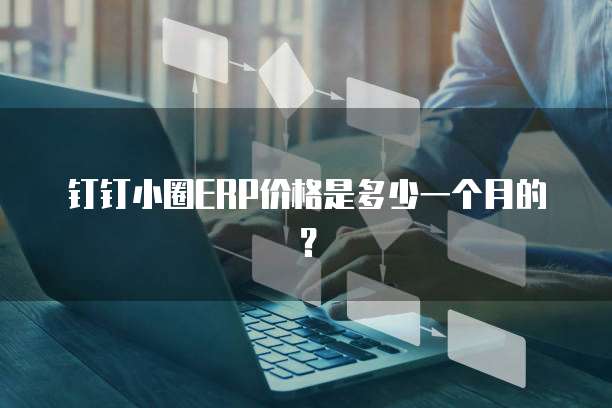钉钉小圈ERP价格是多少一个月的?