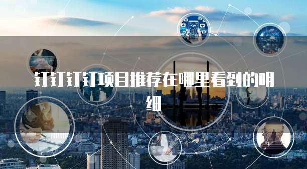 钉钉钉钉项目推荐在哪里看到的明细