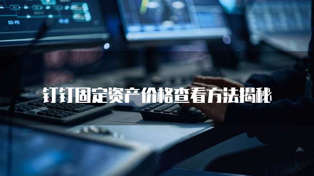 钉钉固定资产价格查看方法揭秘