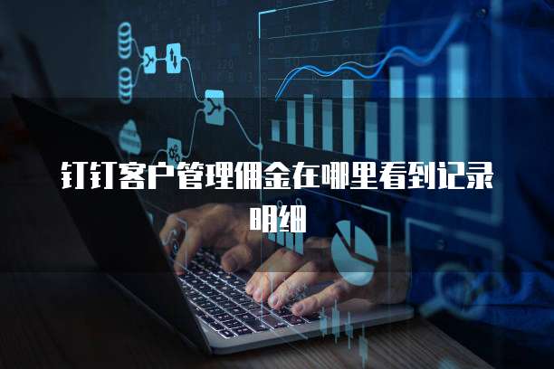 钉钉客户管理佣金在哪里看到记录明细