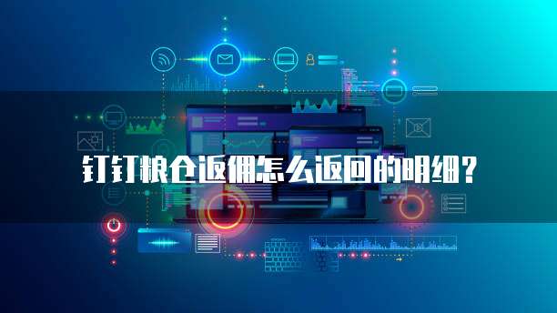 钉钉粮仓返佣怎么返回的明细?