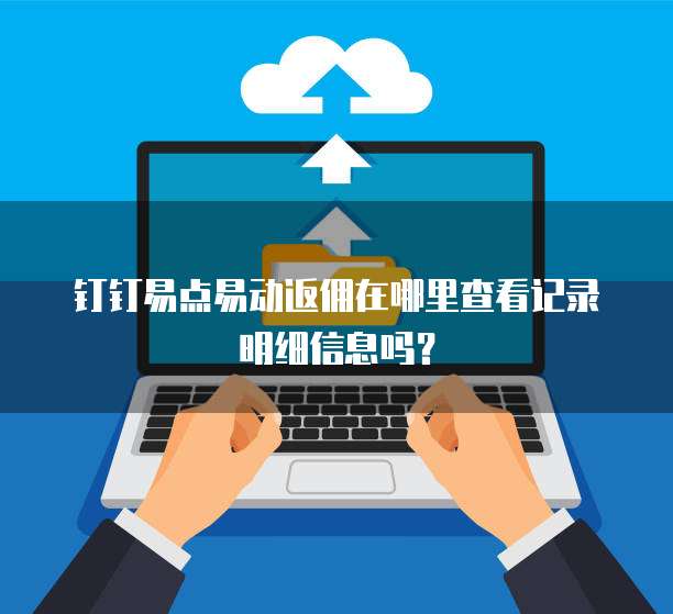 钉钉易点易动返佣在哪里查看记录明细信息吗？