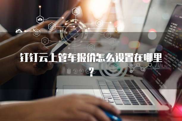 钉钉云上管车报价怎么设置在哪里?