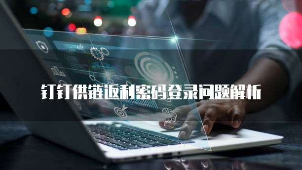 钉钉供链返利密码登录问题解析