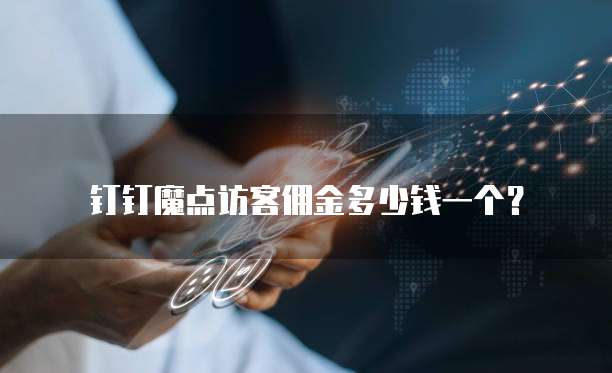 钉钉魔点访客佣金多少钱一个？