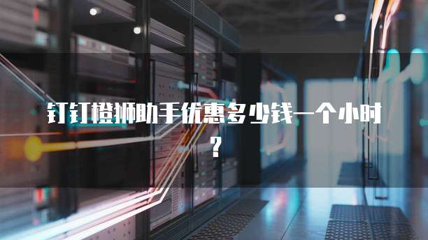 钉钉橙狮助手优惠多少钱一个小时？