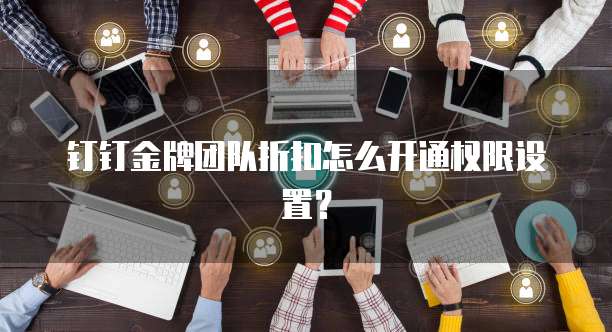 钉钉金牌团队折扣怎么开通权限设置?