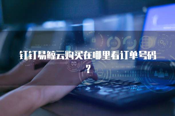 钉钉易鲸云购买在哪里看订单号码?