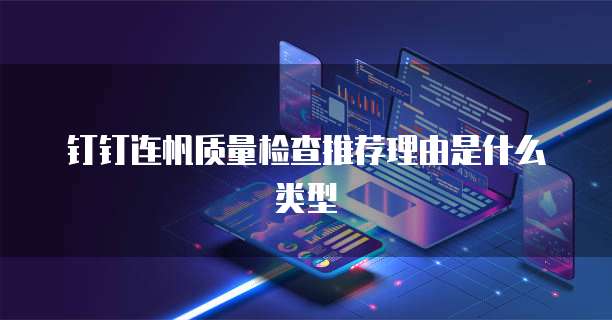 钉钉连帆质量检查推荐理由是什么类型
