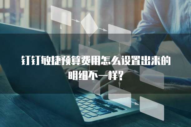 钉钉敏捷预算费用怎么设置出来的明细不一样?