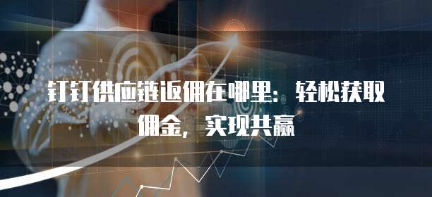 钉钉供应链返佣在哪里:轻松获取佣金,实现共赢
