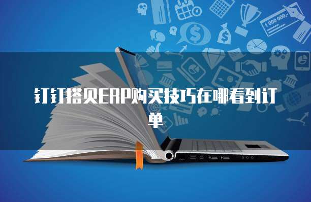 钉钉搭贝ERP购买技巧在哪看到订单
