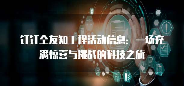 钉钉仝友知工程活动信息:一场充满惊喜与挑战的科技之旅