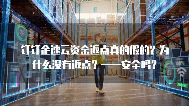 钉钉企速云资金返点真的假的？为什么没有返点？&mdash;&mdash;安全吗？
