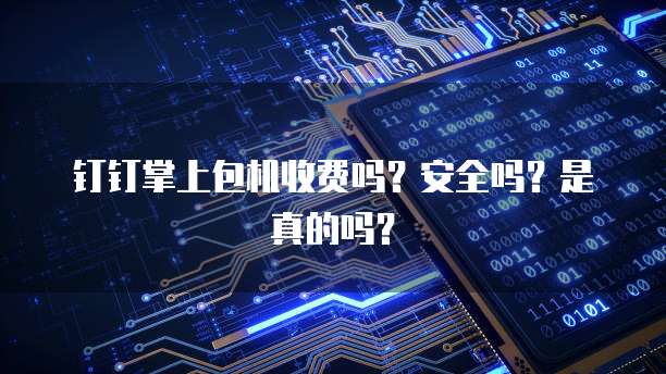 钉钉掌上包机收费吗？安全吗？是真的吗？