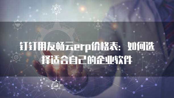 钉钉用友畅云erp价格表:如何选择适合自己的企业软件