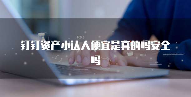 钉钉资产小达人便宜是真的吗安全吗