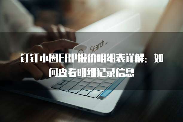 钉钉小圈ERP报价明细表详解：如何查看明细记录信息