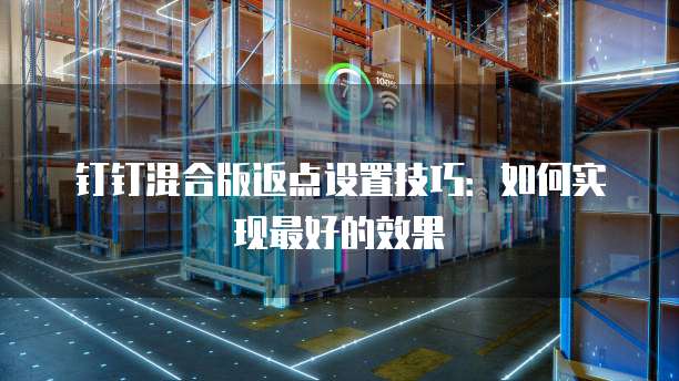 钉钉混合版返点设置技巧:如何实现最好的效果