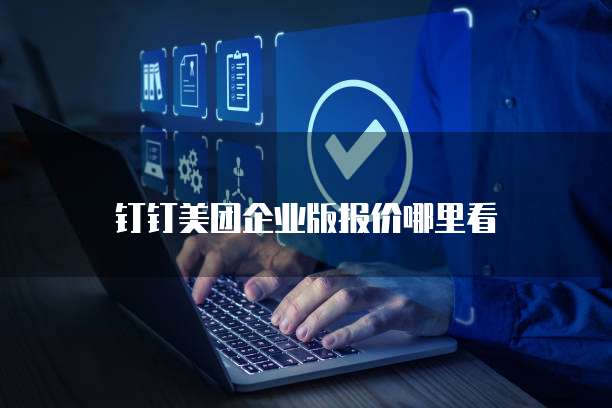 钉钉美团企业版报价哪里看