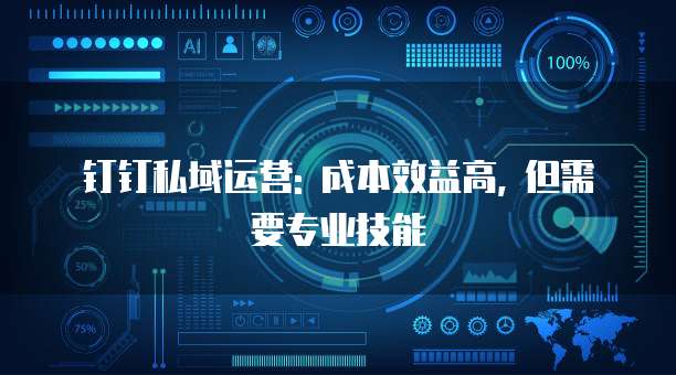 钉钉私域运营: 成本效益高, 但需要专业技能