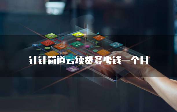 钉钉简道云续费多少钱一个月