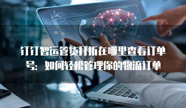 钉钉智运管货打折在哪里查看订单号:如何轻松管理你的物流订单