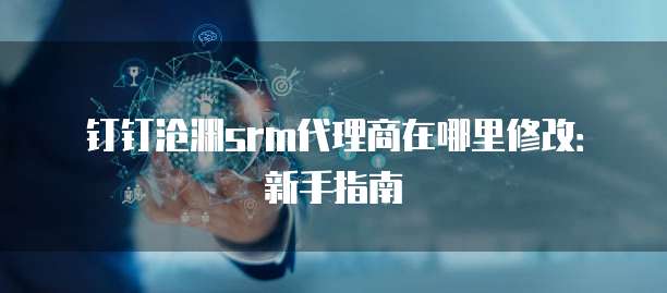 钉钉沧渊srm代理商在哪里修改:新手指南